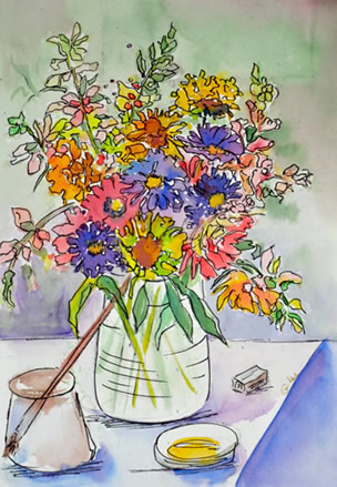 Art - Painting - Flowers